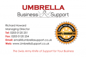 Umbrella Business Card FRONT